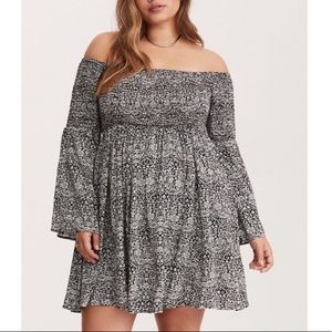 Torrid off the Shoulder skater Dress